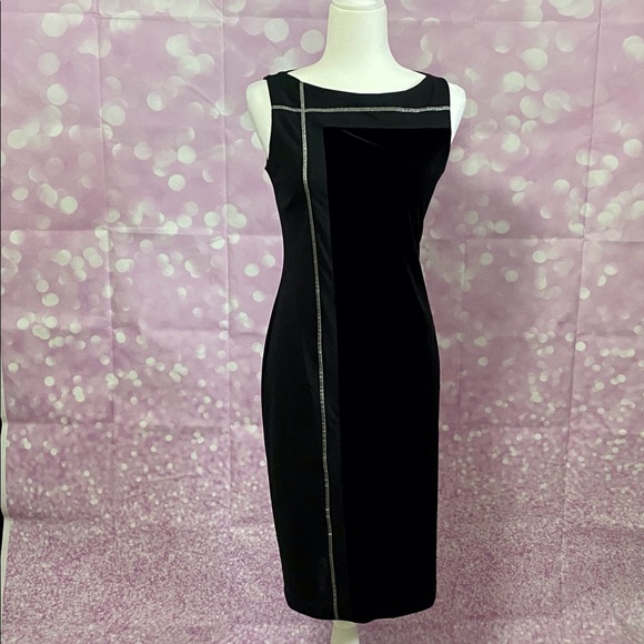 Laundry Shelli Segal velvet T panel dress - Picture 13 of 16